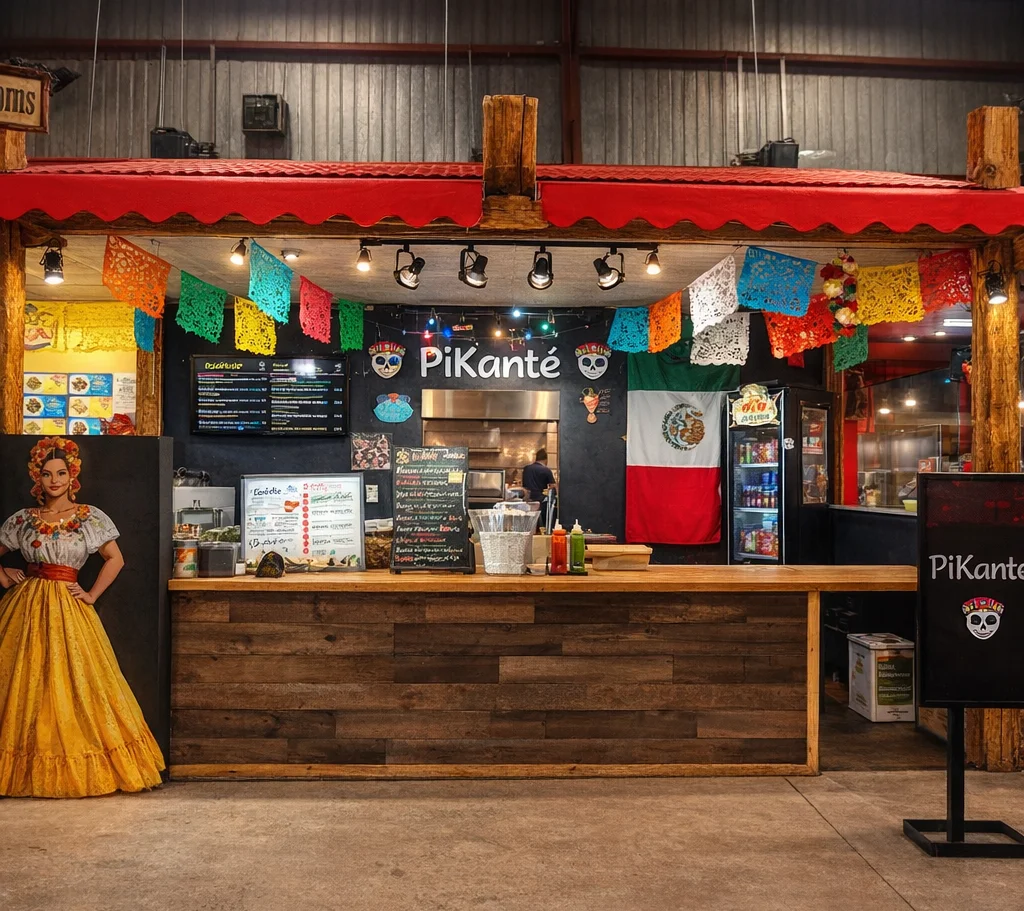 PiKanté Mexican restaurant inside Bountiful Farmers Market south Edmonton AB