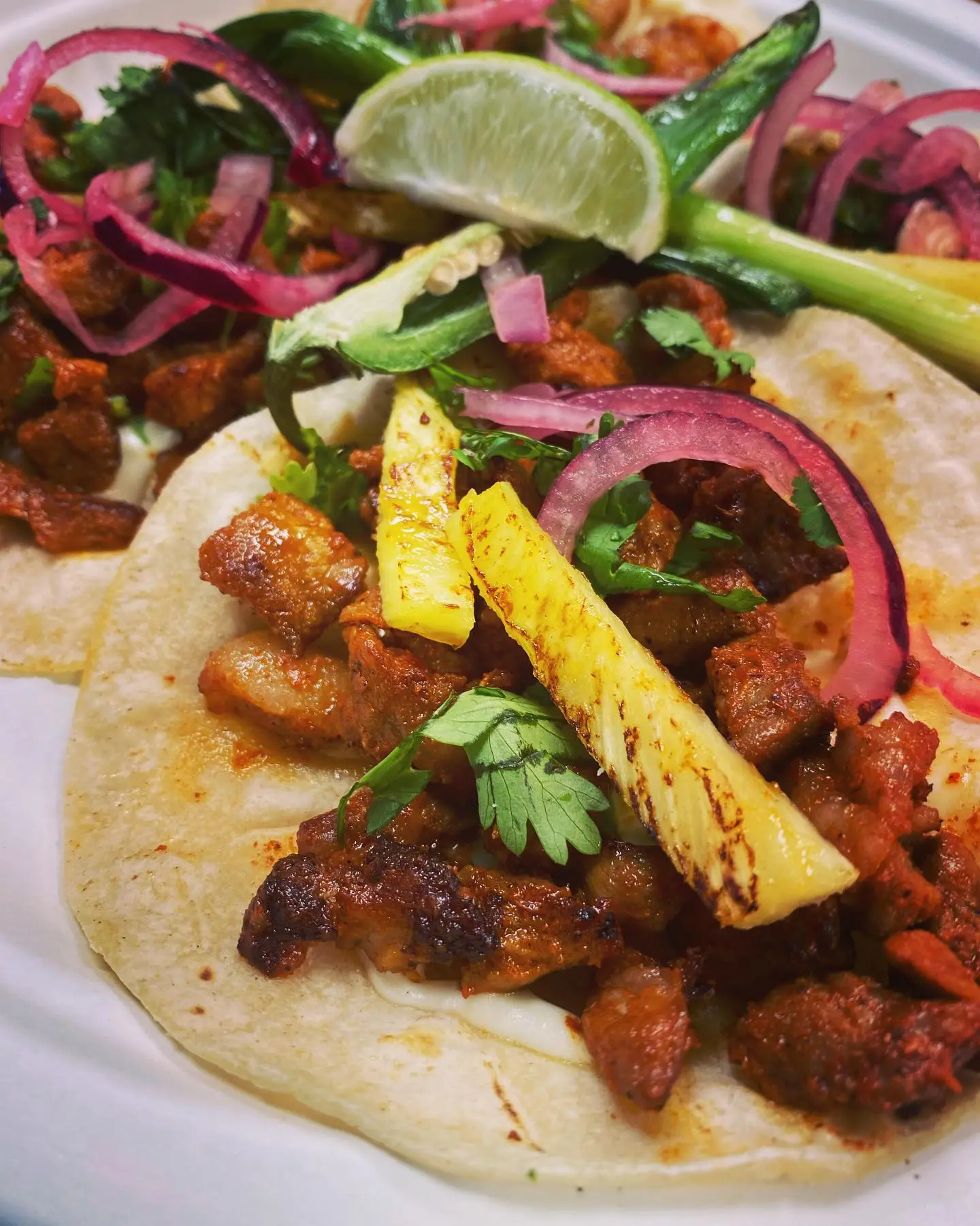 Tacos al pastor and Mexican specialties at PiKanté Bountiful Farmers Market